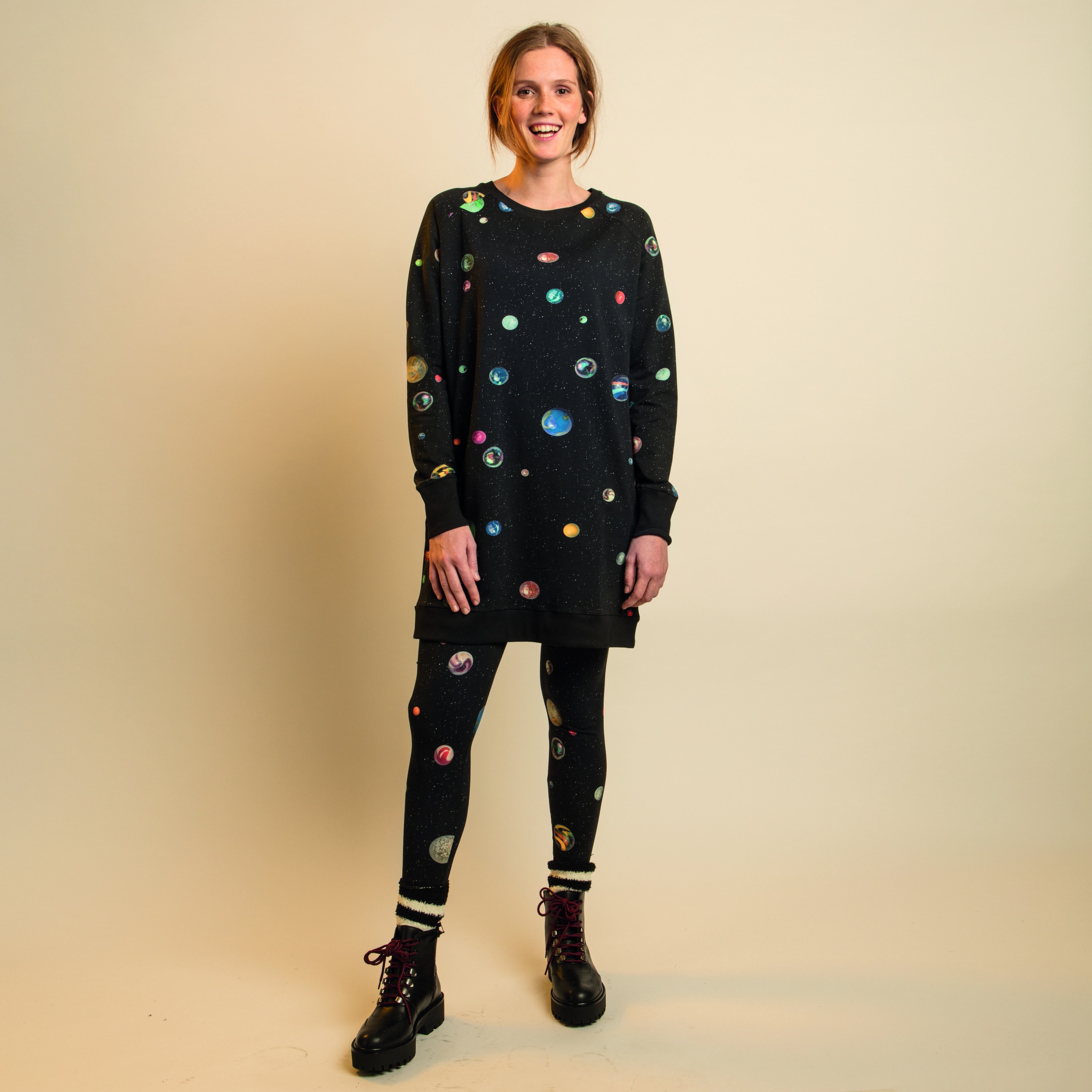 Aardbei bende Tegenstander SNURK Marble Universe jurk/legging - TrendyWinter.nl